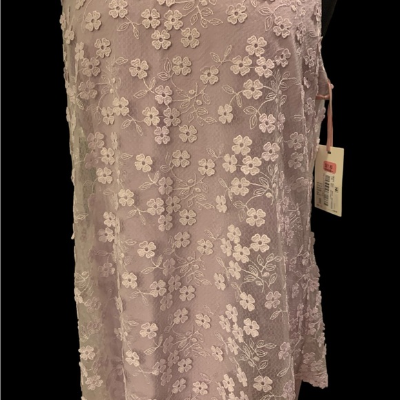 Alex Marie Lilac Lace Overlay Dress - Picture 4 of 13